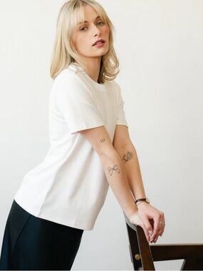 The Goa T — White Women's Short-Sleeve T by Jennifer Wang